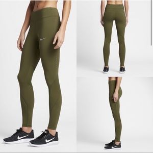Nike Epic Luxe Running Tights Olive